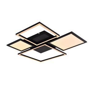 Lucande Lucande Narumi LED stropní světlo CCT, 75cm, černá