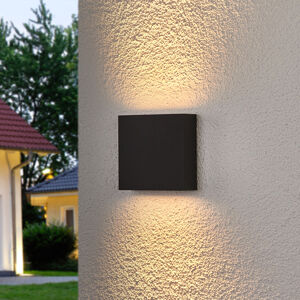Lucande Hranatá venkovní LED lampa Trixy, grafitová šedá