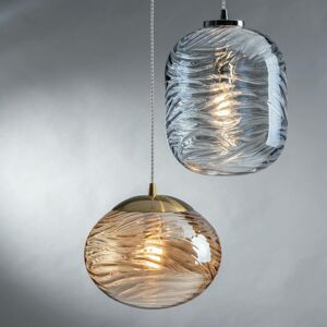 Eco-Light Závěsné světlo Nereide, sklo bronz