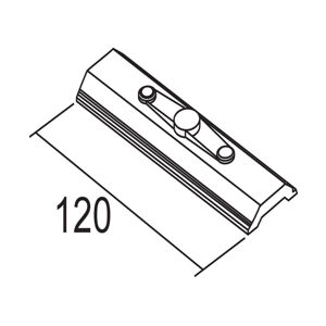 Ivela Ivela závěsná deska, délka 120mm