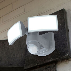 Eco-Light LED nástěnný reflektor Arc se senzorem, bílý