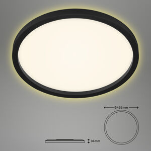 Briloner LED stropní světlo 7363, Ø 42 cm, černá