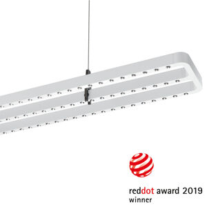 Performance in Lighting LED závěsné světlo Small Line, senzor, 126cm, bílá