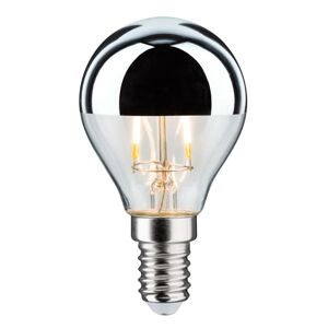 Paulmann LED žárovka-kapka E14 827 zrcadlená stříbrná 2,6 W