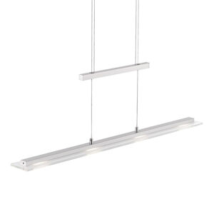 FISCHER & HONSEL LED závěsné světlo Tenso se stmívačem, nikl 64cm