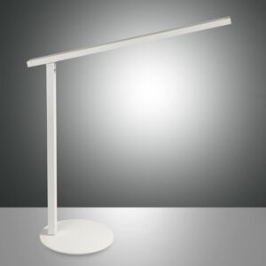 Fabas Luce LED stolní lampa Ideal se stmívačem, bílá