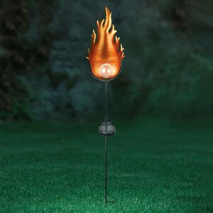 Globo LED solární světlo 33472 s kovovým plamenem