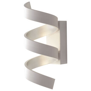 Eco-Light LED nástěnné světlo Helix, bílý stříbrný, 26 cm