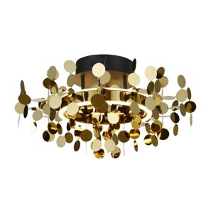 Lucande Lucande Glimmo LED stropní světlo, černé, mosaz