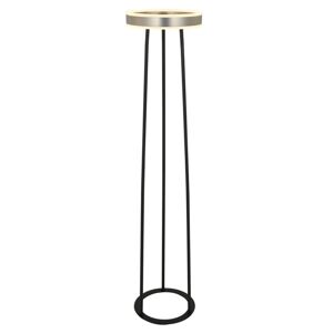 Lucande Lucande Seppe LED stojací lampa, Ø 30 cm, nikl