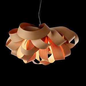 LZF LamPS LZF Agatha Small závěsné světlo 78x76cm, buk