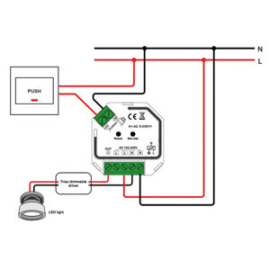 The Light Group SLC SmartOne AC stmívač mini 200W ZigBee LN