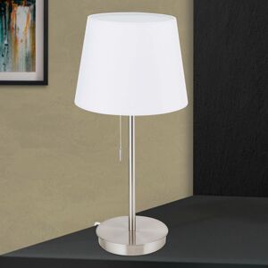 Orion Stolní lampa Ludwig s USB portem bílá/nikl matný